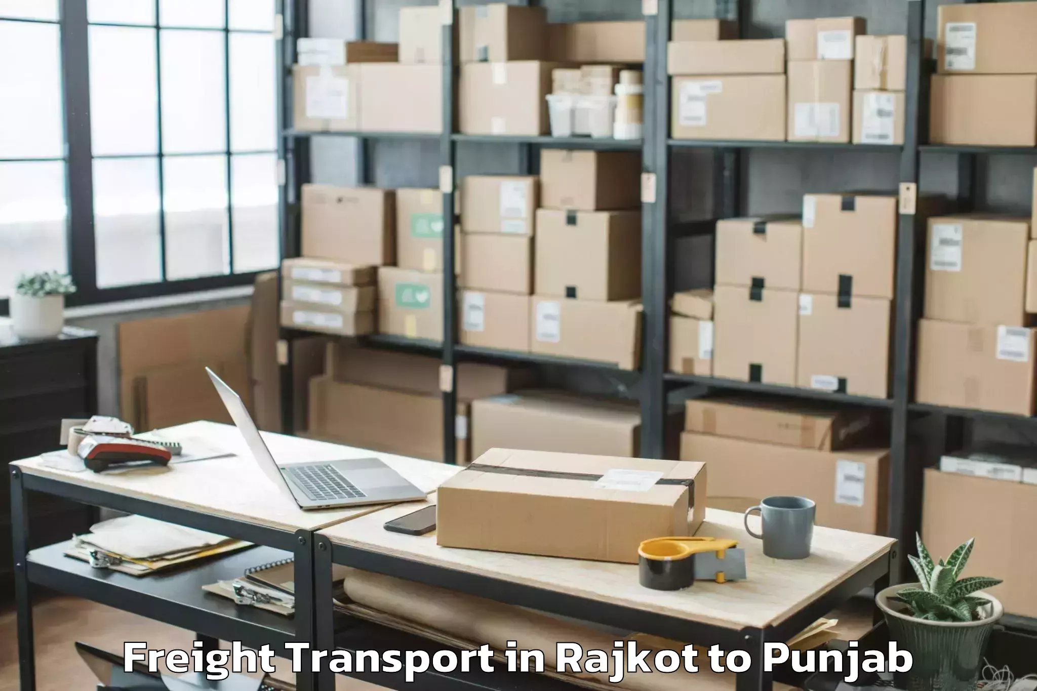 Easy Rajkot to Pathankot Airport Ixp Freight Transport Booking